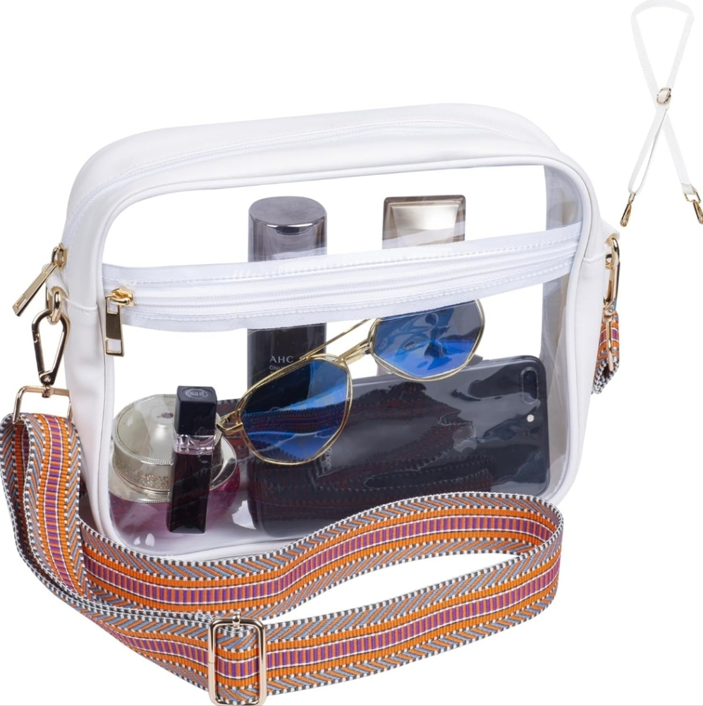 NWT Stadium Clear Bag. Comes with 2 interchangeable straps.
